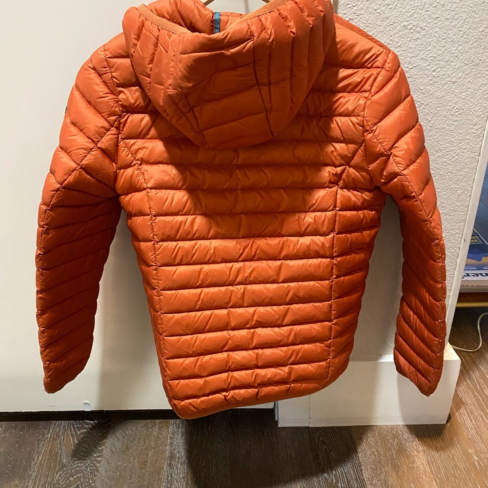 Jott puffy jacket in orange. French brand. Size 12/14.